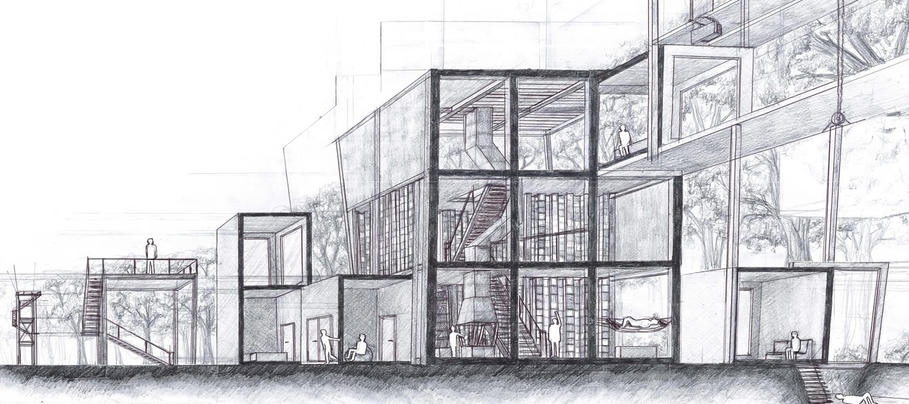 Croquis arquitectónico ARQUIMSC